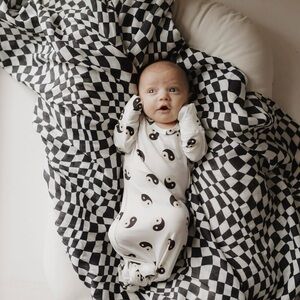 Forever French Baby Yin Yang Bamboo Knotted Gown